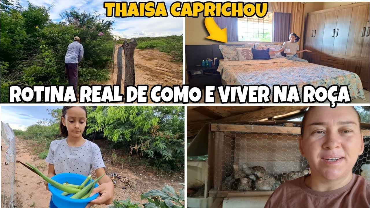 COMO E NOSSA ROTINA MORANDO NA ROÇA E MUITO SERVIÇO ROTINA PESADA REAL!
