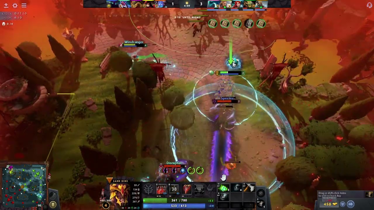 [Full Game] Trying the old Epicenter Blink build Sand King in 7.34 | Dota 2 Turbo