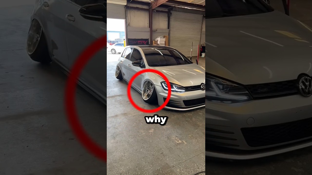 Почему у некоторых автомобилей наклонные шины? 🤔