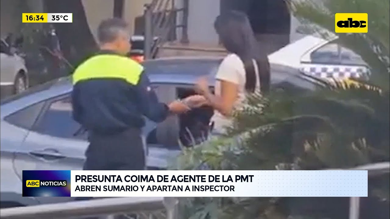 Agente de PMT enfrenta sumario luego de ser grabado recibiendo presunta coima