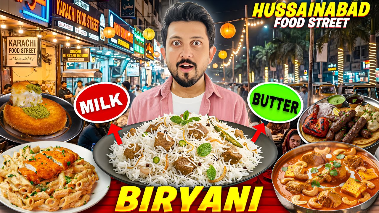Trying Late Night Foods At Hussainabad Food Street ✨