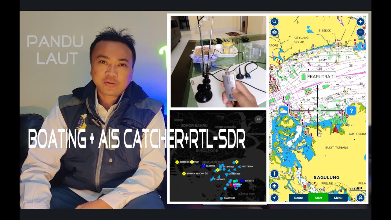 AIS Receiver MURAH dan OFFLINE! Cara koneksi RTL-SDR ke BOATING NAVIONICS menggunakan AIS CATCHER.