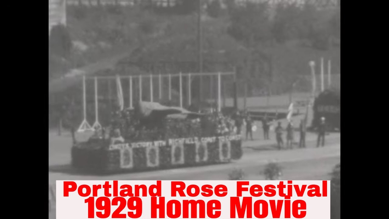 1929 HOME MOVIE  PORTLAND ROSE FESTIVAL PARADE   OREGON (SILENT)  XD60974