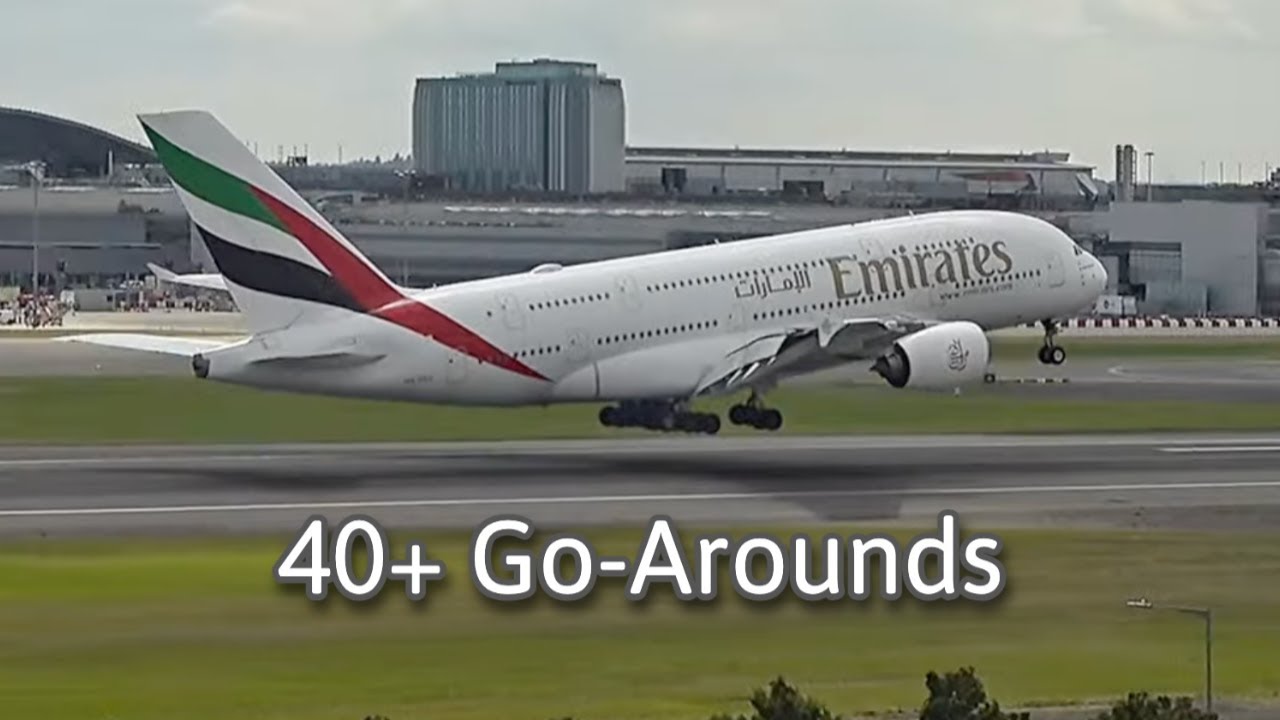 Heathrow Go-Arounds | HD | 23 Minutes | 40+ Go-Arounds | [Credit: Flight Focus 365]