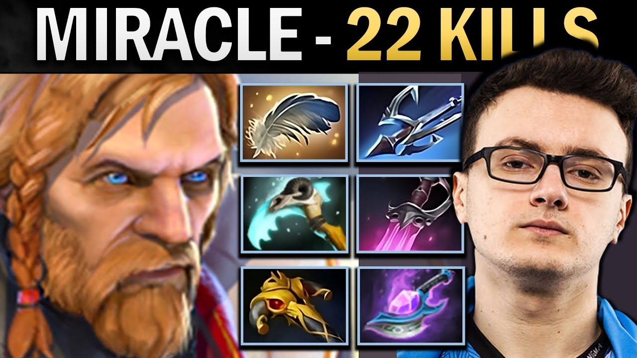 Omniknight Dota Gameplay Miracle with 22 Kills and Feather