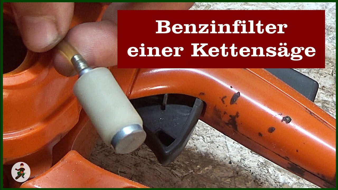 Benzinfilter einer Kettensäge