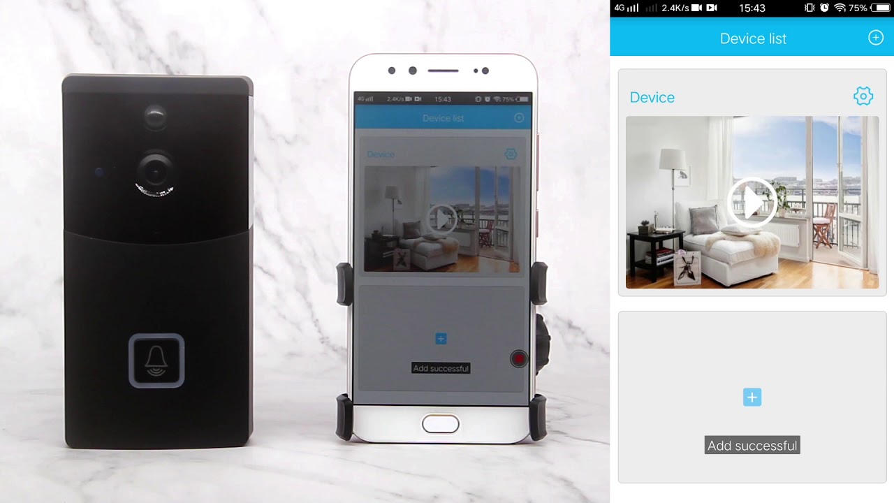 How to  Setup Zhiliao ZLWF05 Video doorbell with phones on Anyhome app