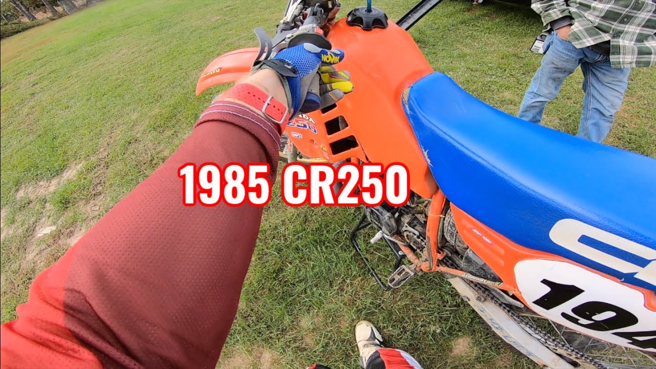 SHES BACK! 1985 CR 250 AT MY LOCAL TRACK