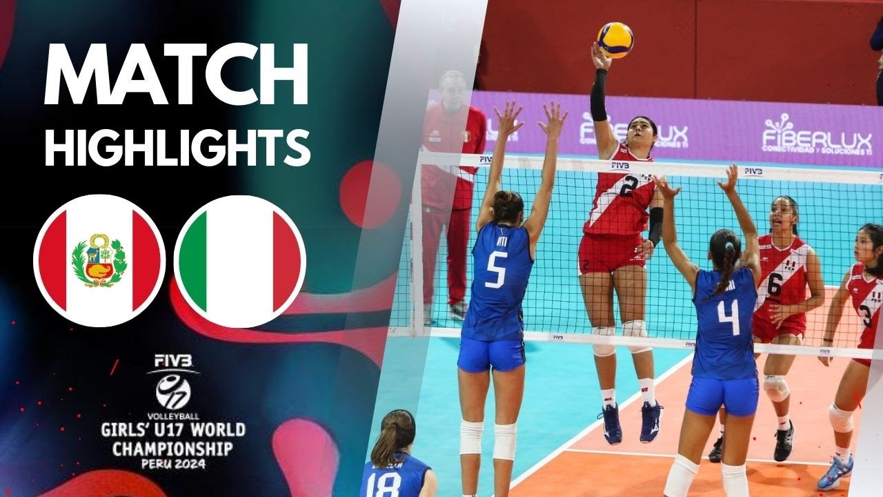 PERU 🆚 ITALIA [4K]  | Highlights | Ante Sala | Mundial de  Menores Sub-17 - Perú 2024