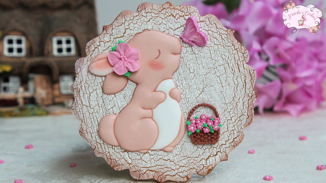 Cómo hacer el efecto craquelado y los transfers de glasa - Biscuiti cu efect crapat