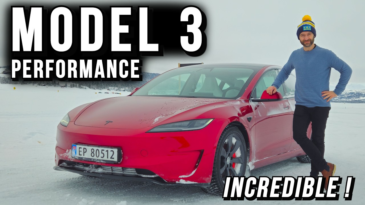Tesla Model 3 Performance 2026 Review - Blows your mind in many ways, even on the ice!