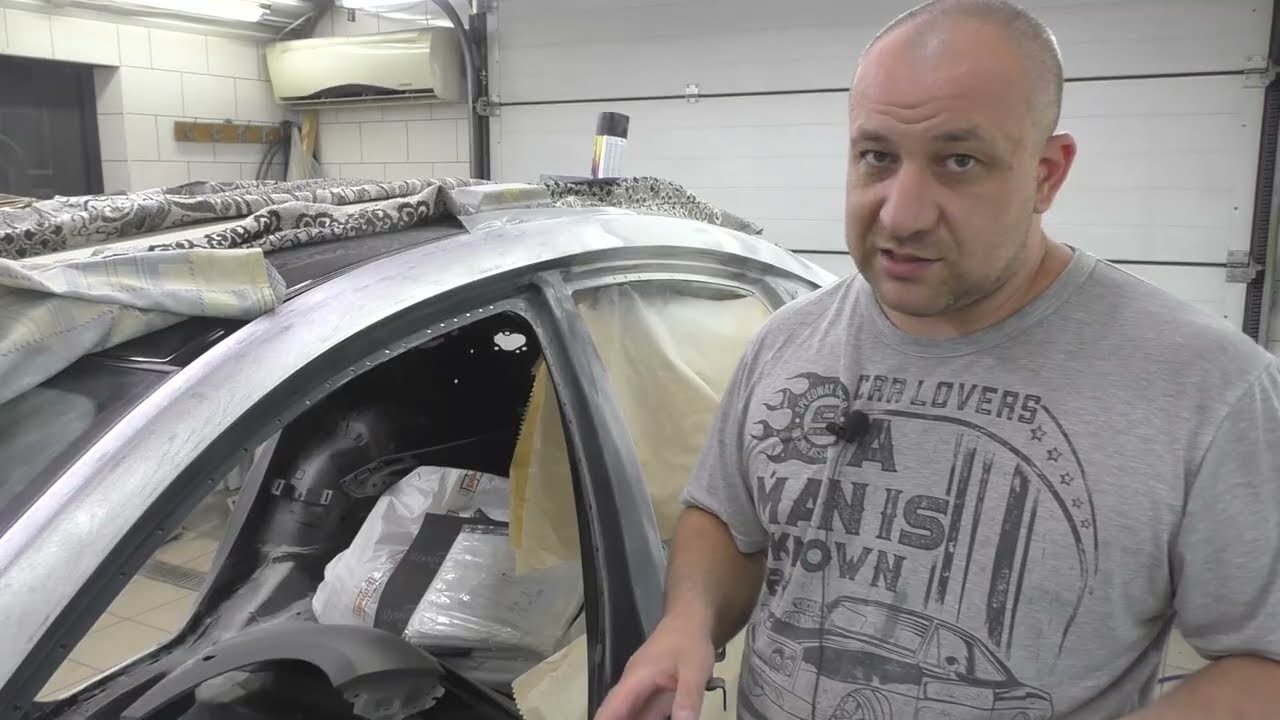 Мазда 6! Как перетереть полиэфирный грунт и всего понемногу!