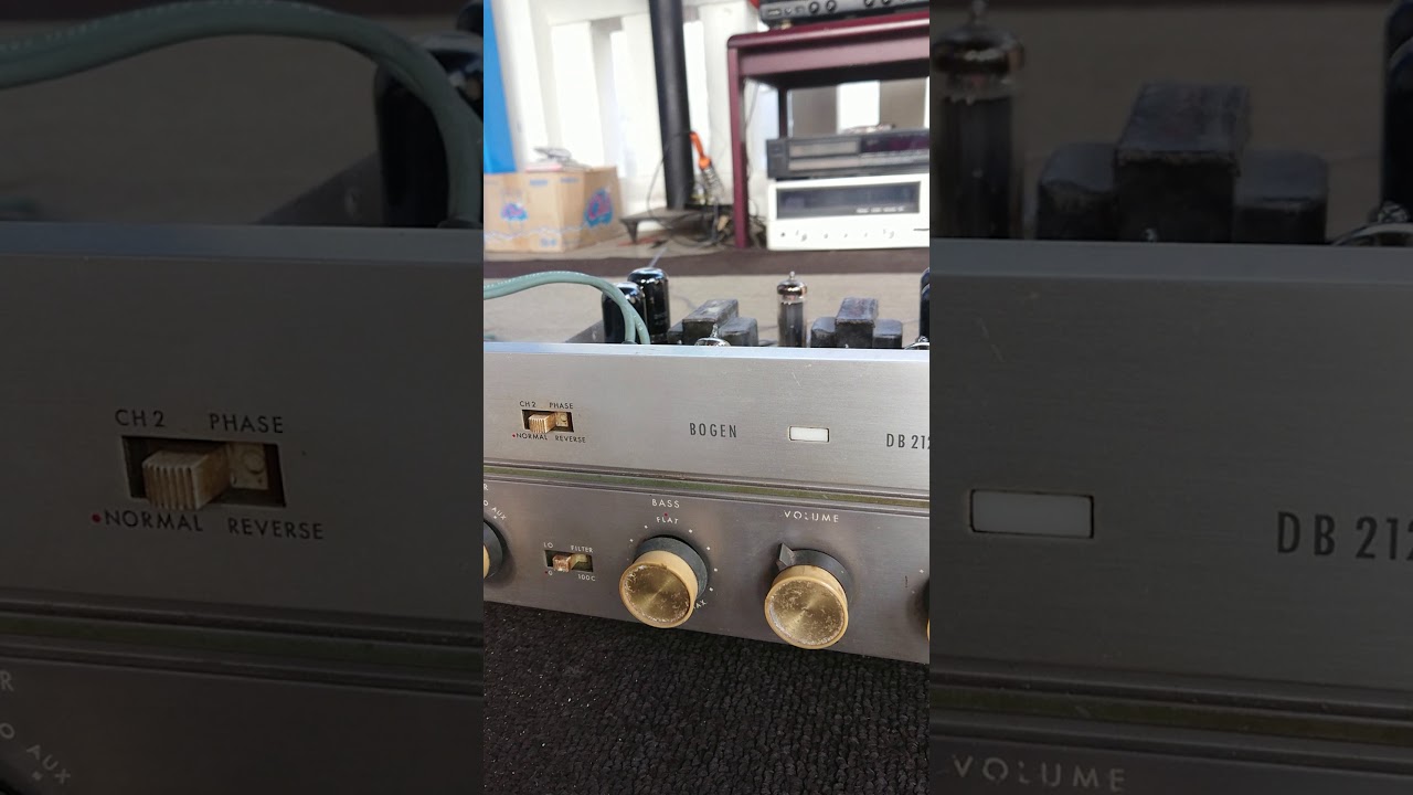 Bogen DB 212 Tube amplifier test with Ermy Kullit CD