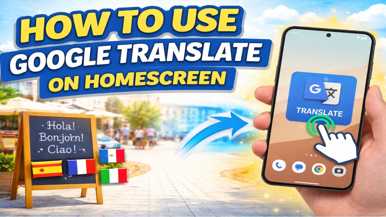 Как использовать ярлык Google Translate на главном экране