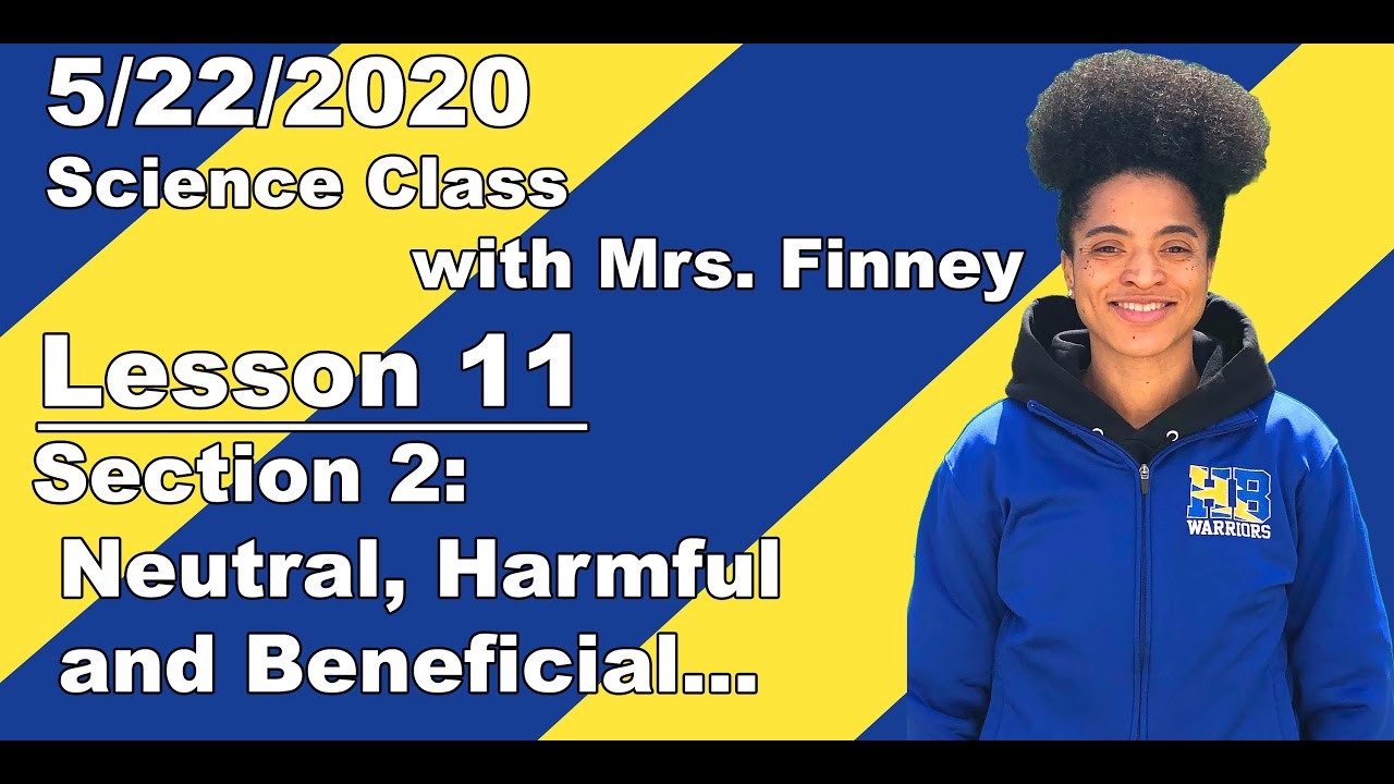5/22/2020 Science Lesson: Neutral, Harmful and Beneficial Mutations with Mrs. Finney