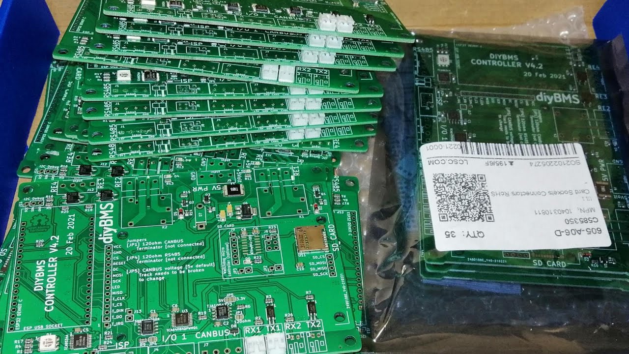 Building & testing the new diyBMS controller - timelapse