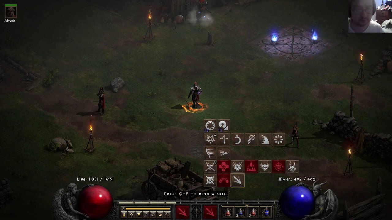 Diablo II - Got a Vex! - Let's make a fire warlock on ladder!