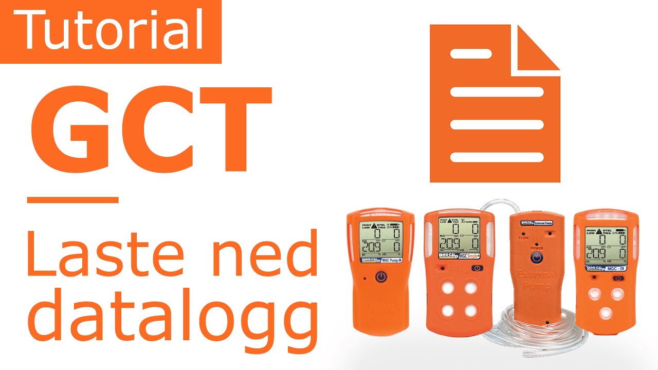 Hvordan laste ned datalogg til gassvarslere fra Gas Clip Technologies