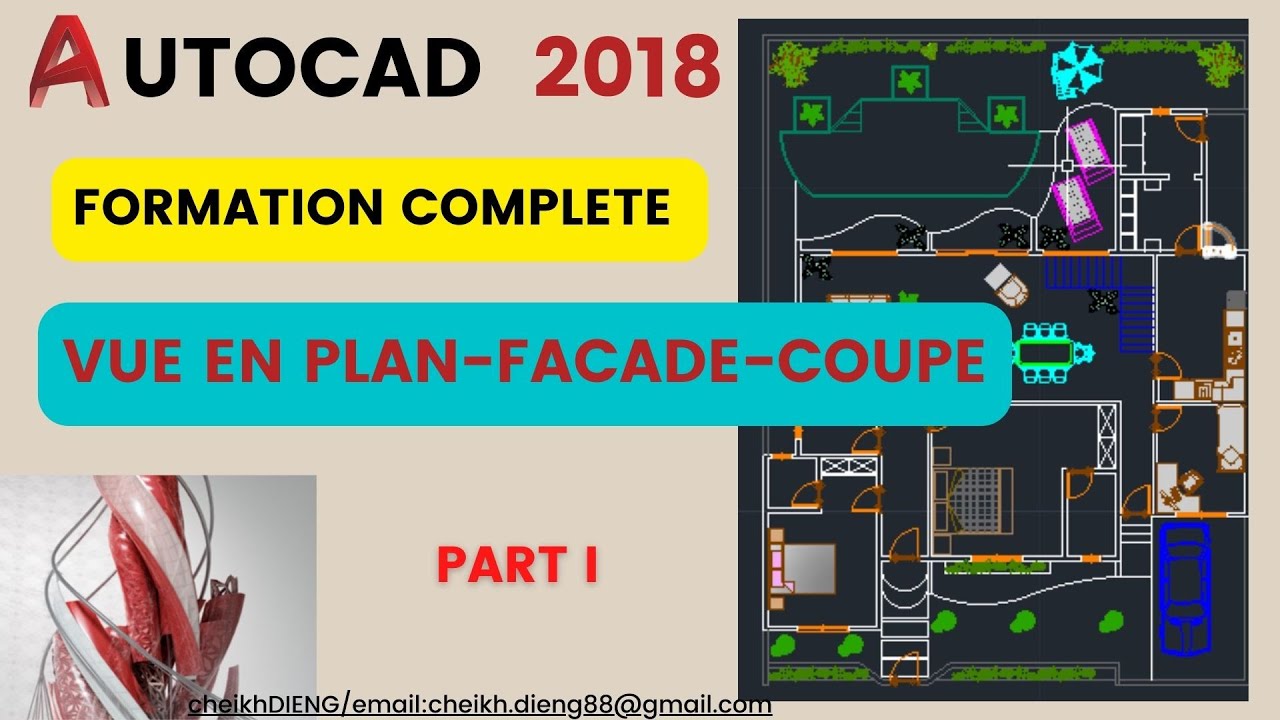Formation AutoCAD COMPLETE l Vue en plan l Façade l Coupe (PART I)