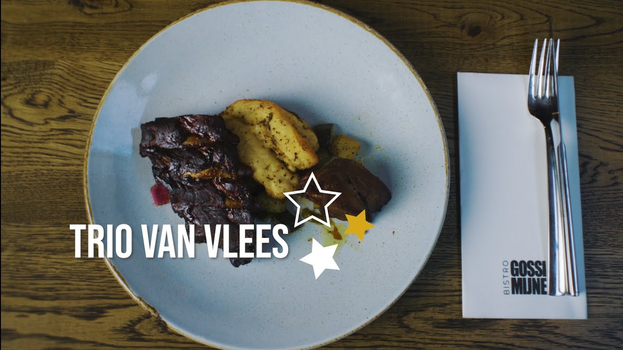Gossimijne kerstmenu -  hoofdgerecht -  trio van vlees
