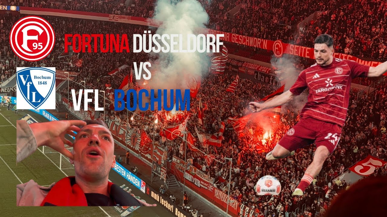 Traumtor und Pyroshow 🧨🔥 Fortuna Düsseldorf vs VfL Bochum 2 Bundesliga Stadionvlog 🏟️ 🔥