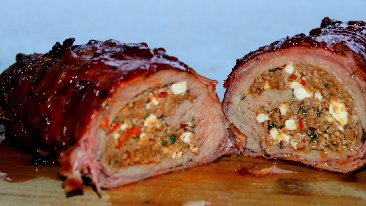 Gefülltes Kalbsfilet im Baconmatel vom Borniak