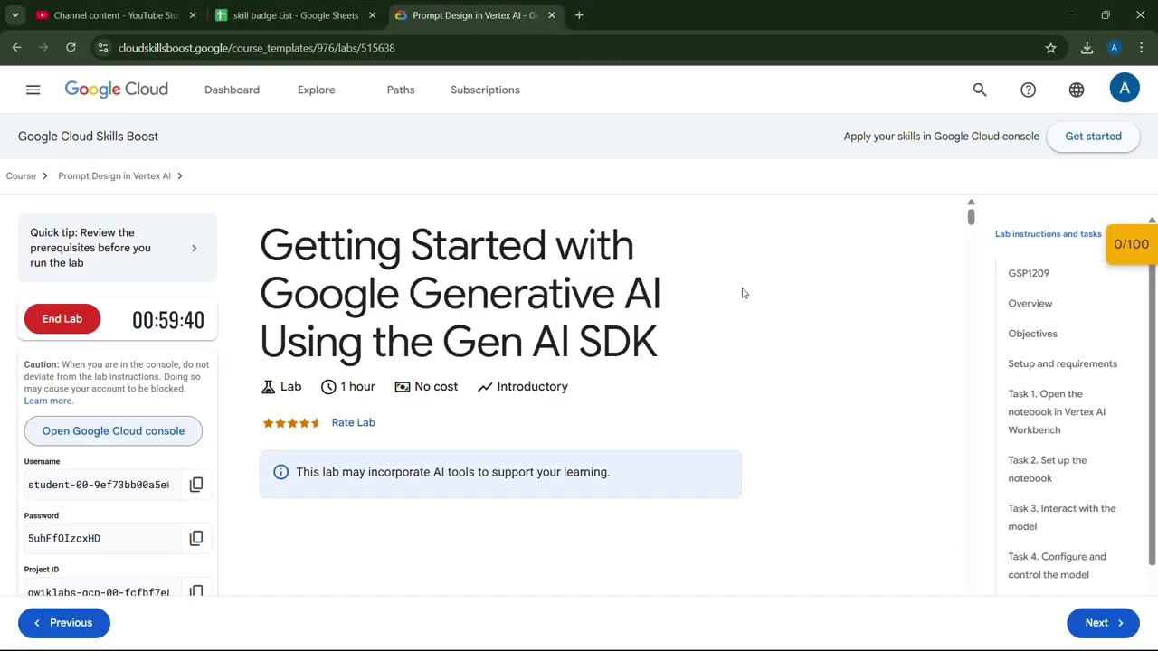 Getting Started with Google Generative AI Using the Gen AI SDK || #GSP1209 || By Arcade Helper