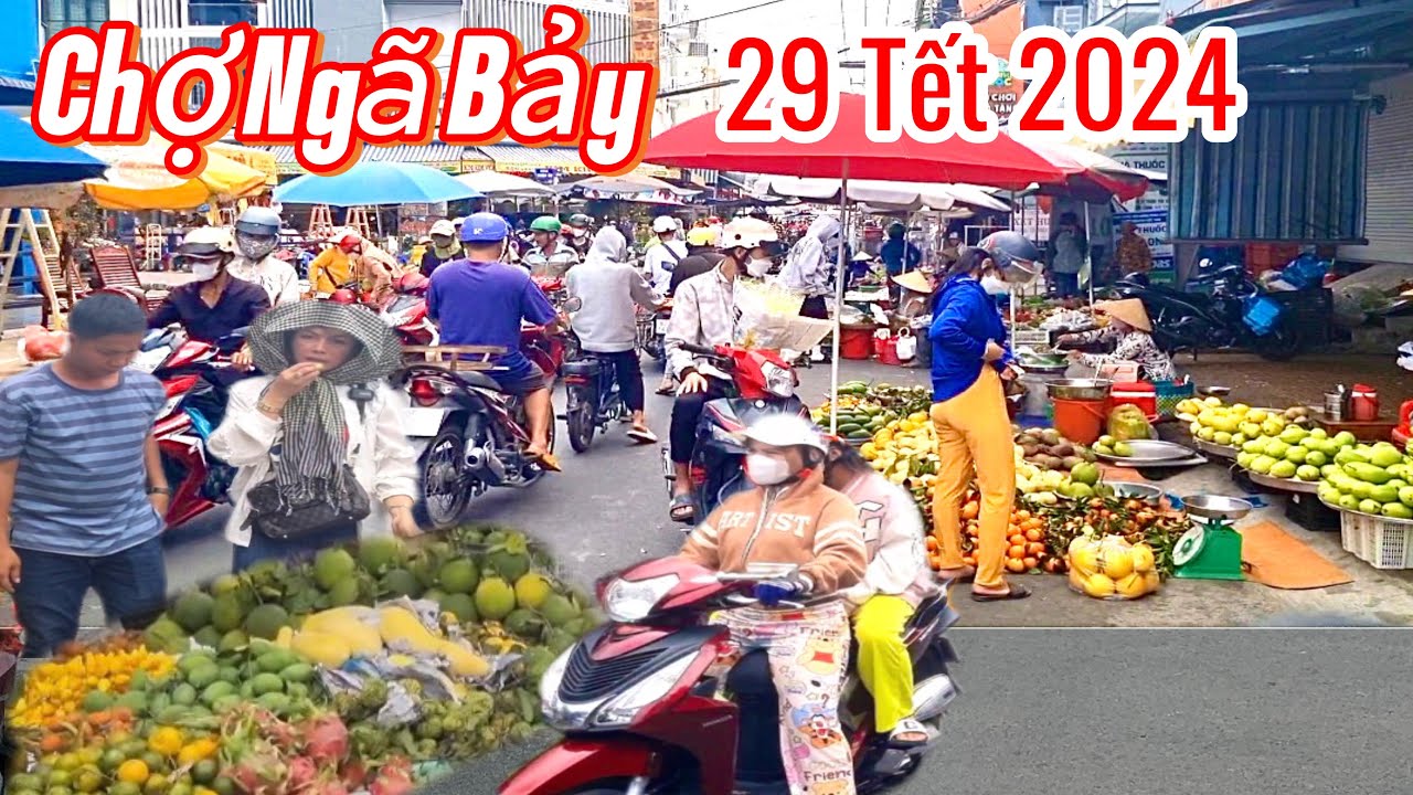 Chợ Tết Ngã Bảy Ngày 29 Tết 2024 / Chợ Ngã 7 ( chợ Phụng Hiệp ) Nhộn Nhịp Ngày Cuối Năm