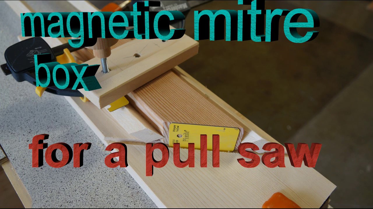 magnetic mitre box for a Japanese pull saw