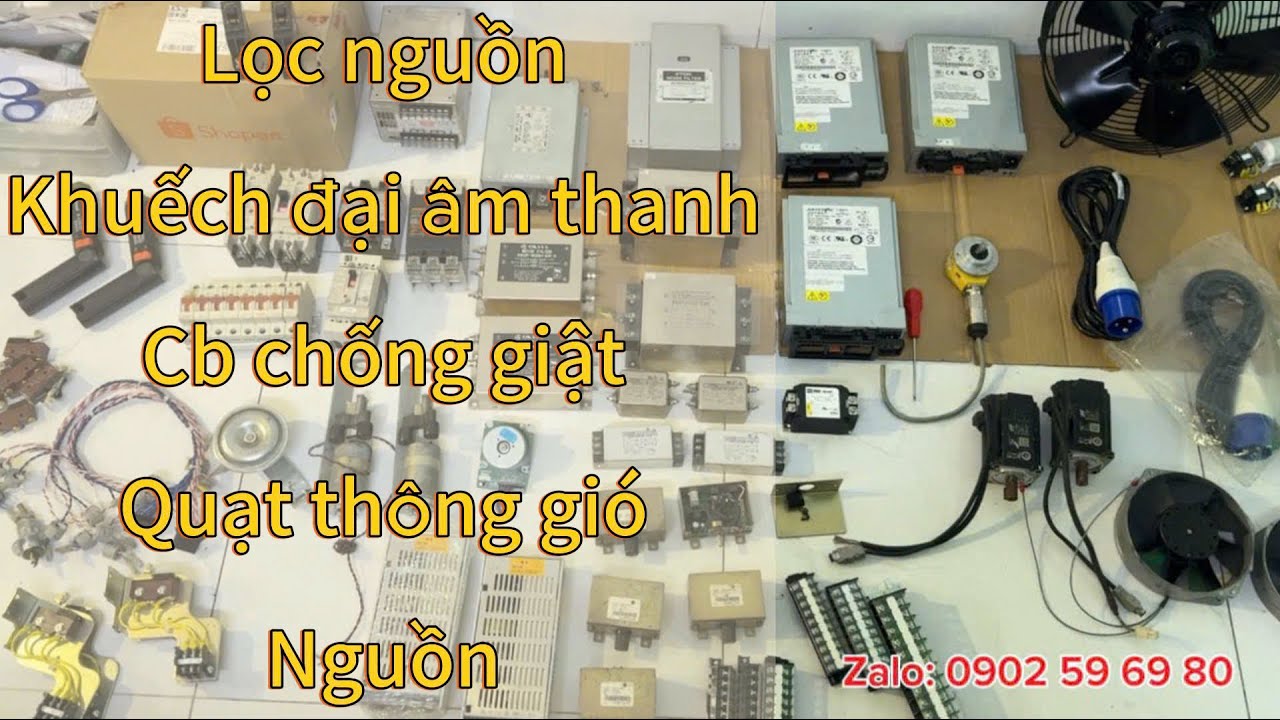 Lọc nguồn, khuếch đại âm thanh, cb chống giật, quạt thông gió, nguồn điện 12v
