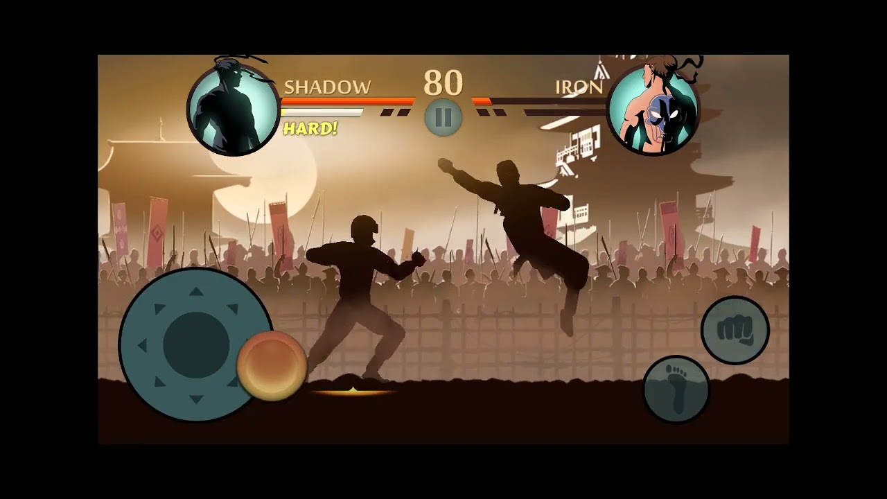 Shadow fight game part first in YouTube channel blue hacker squad 1
