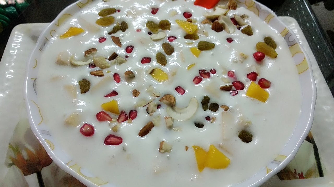 बाज़ार जैसी फ्रूट क्रीम घर पर बनाएं || Fruit Cream Recipe || Dessert Recipes || Fruit Cream Salad