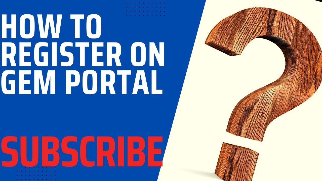 GEM portal registration part 1 | How to create primary user on gem portal