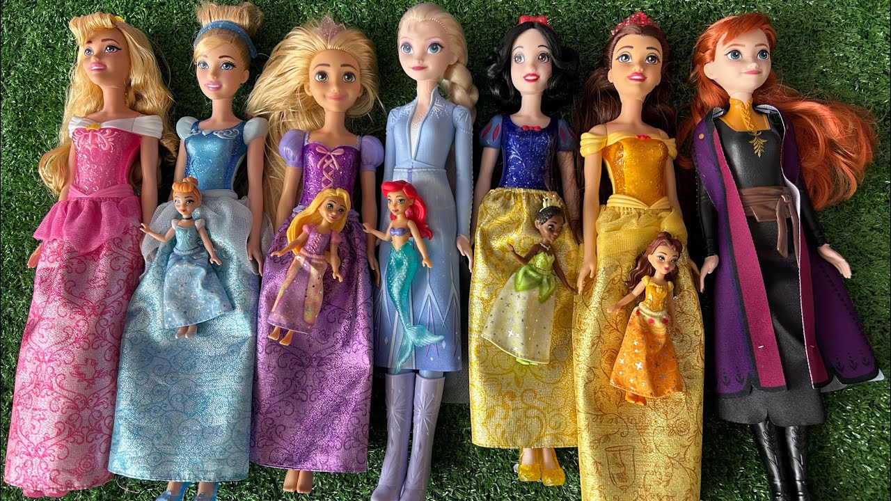 Disney Princess Doll Makeover ~ DIY Miniature Ideas for Barbie - Wig, Dress, Faceup, andMore! DIY