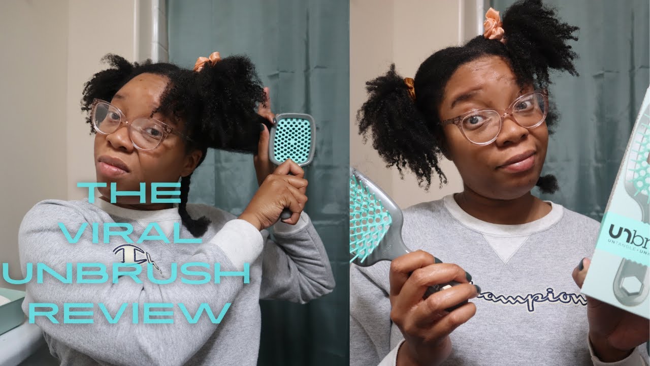 Trying the Viral Unbrush on type 4 hair