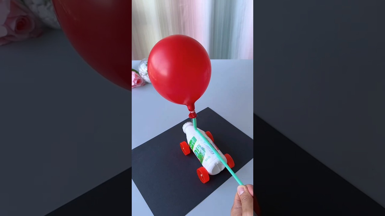 ♻️ DIY Balloon-Powered Bottle Car 🚗 | Fun & Easy Summer Craft for Kids | Turn Waste Into Treasure!