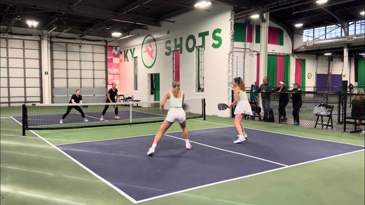 Women’s doubles 4.0 semi final ￼ CT summer sendoff Pickleball tournament