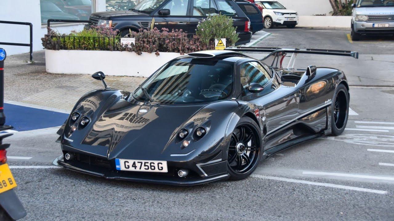SUPERCARS IN MARBELLA / PUERTO BANUS 2024 - PAGANI ZONDA 760 RS 1of1!!
