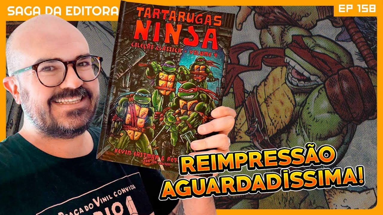 Reimpressão de TARTARUGAS NINJA: COLEÇÃO CLÁSSICA VOL. 4 na área!!