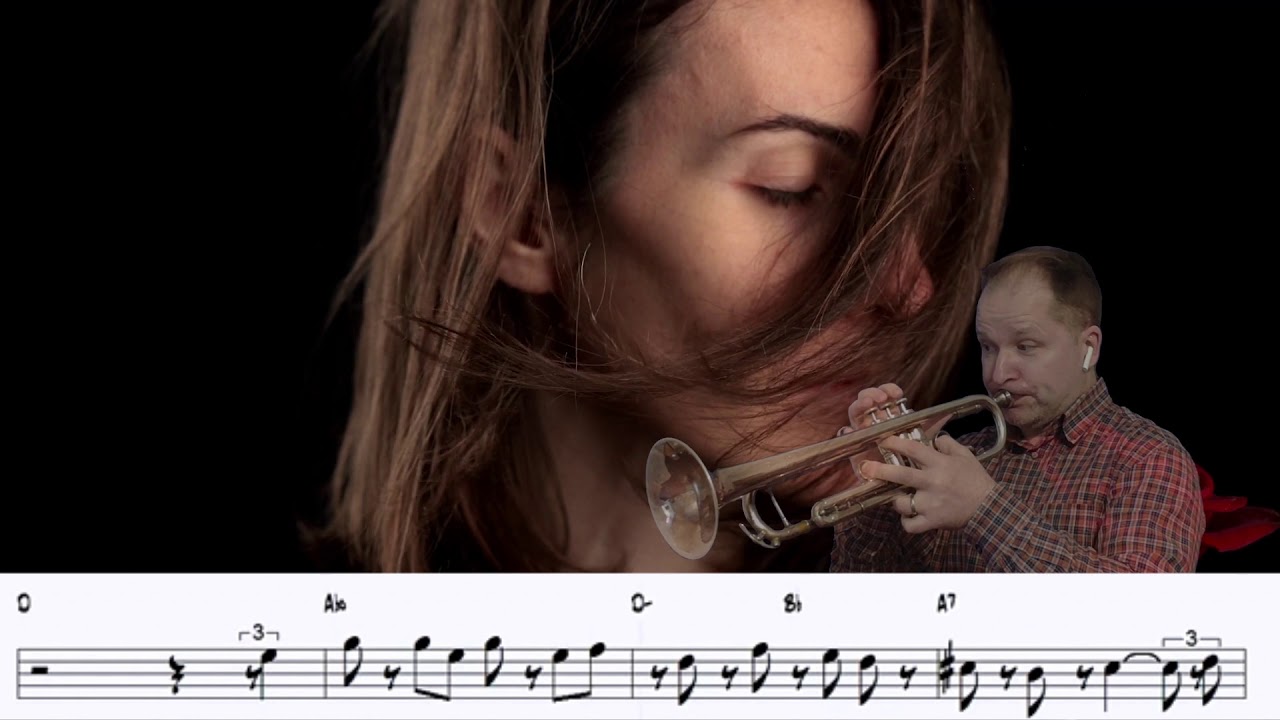 Lagrimas Negras (trumpet cover + backing track and sheet music for Bb instruments)