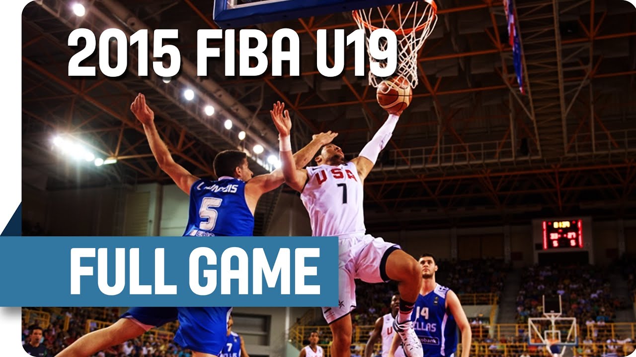 USA v Greece - Semi Final - Full Game - 2015 FIBA U19 World Championship