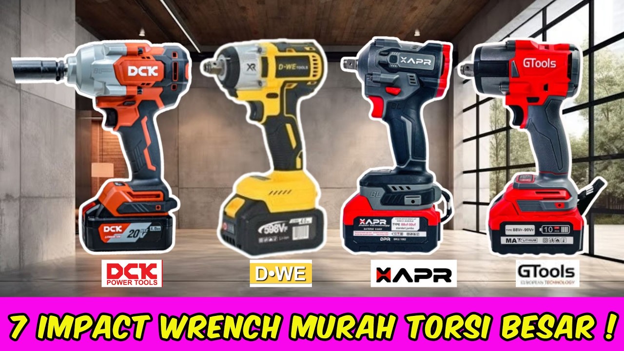 7 Impact Wrench Murah Torsi Besar Hingga 1.200NM Cuma 300K – 1 JT Terbaru