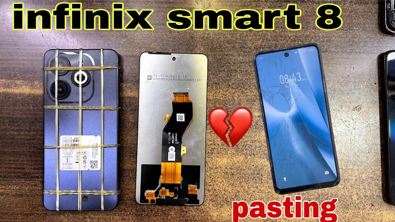 infinix Smart 8 Touch Glass Replacement// infinix X6525 Touch Broken Change//📲