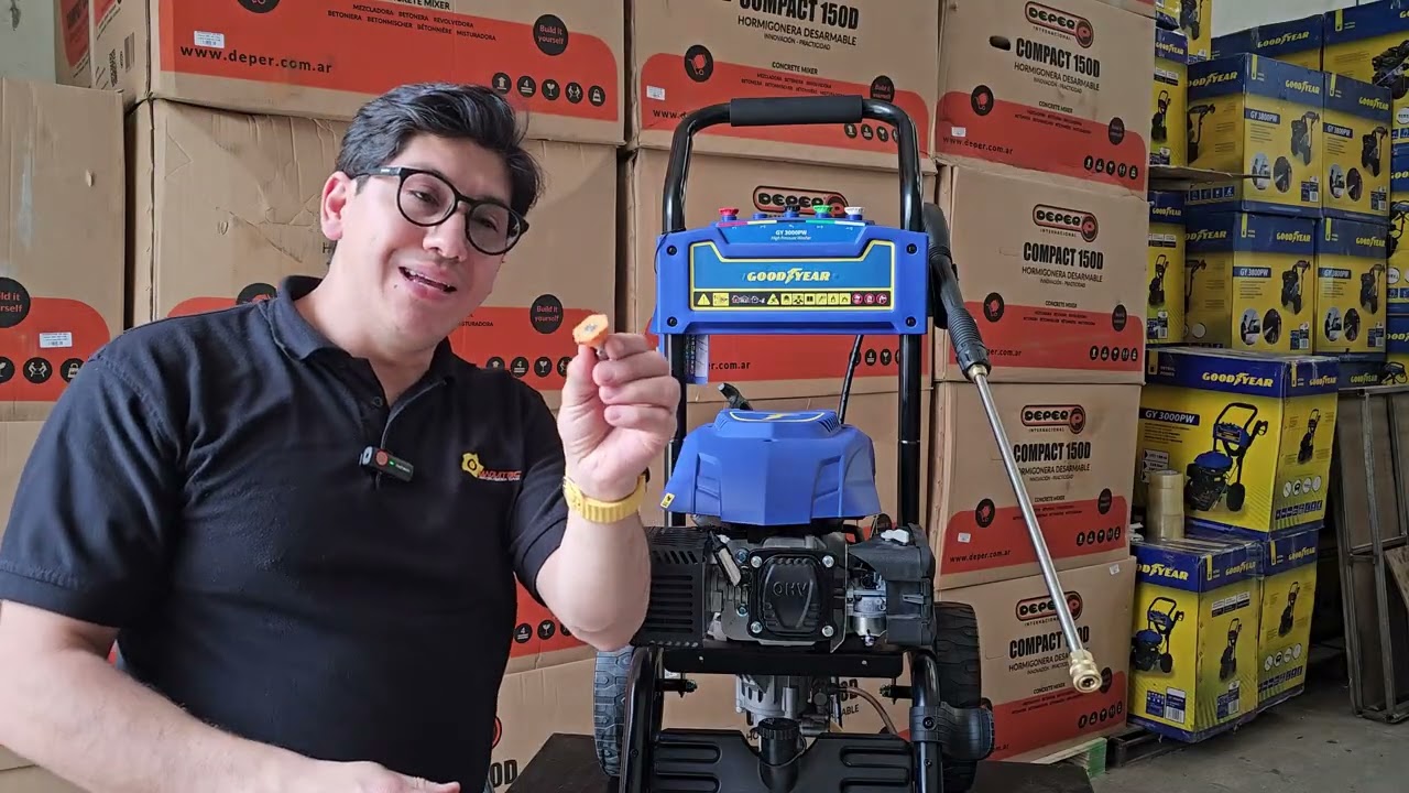 Así se usa la hidrolavadora goodyear de 3300 psi GY3000PW a gasolina | Maquitec