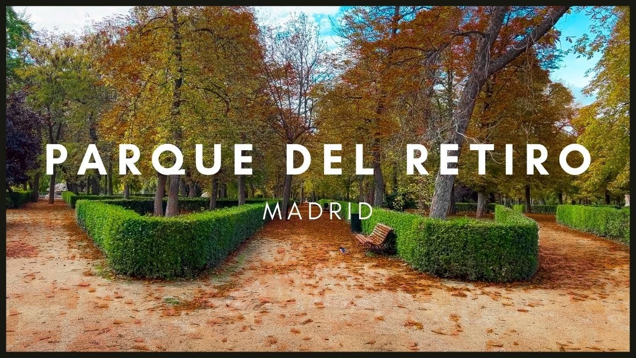 RETIRO PARK, MADRID - Autumn Walk | Parque del Retiro (HD) | Pro Walking Tour