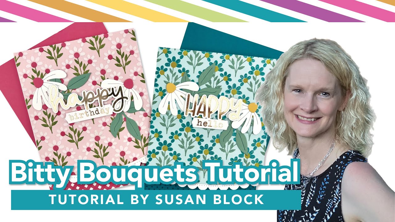 Free Gift with Purchase July 2025 | How to Use Bitty Bouquet Stamp & Stencil Combo
