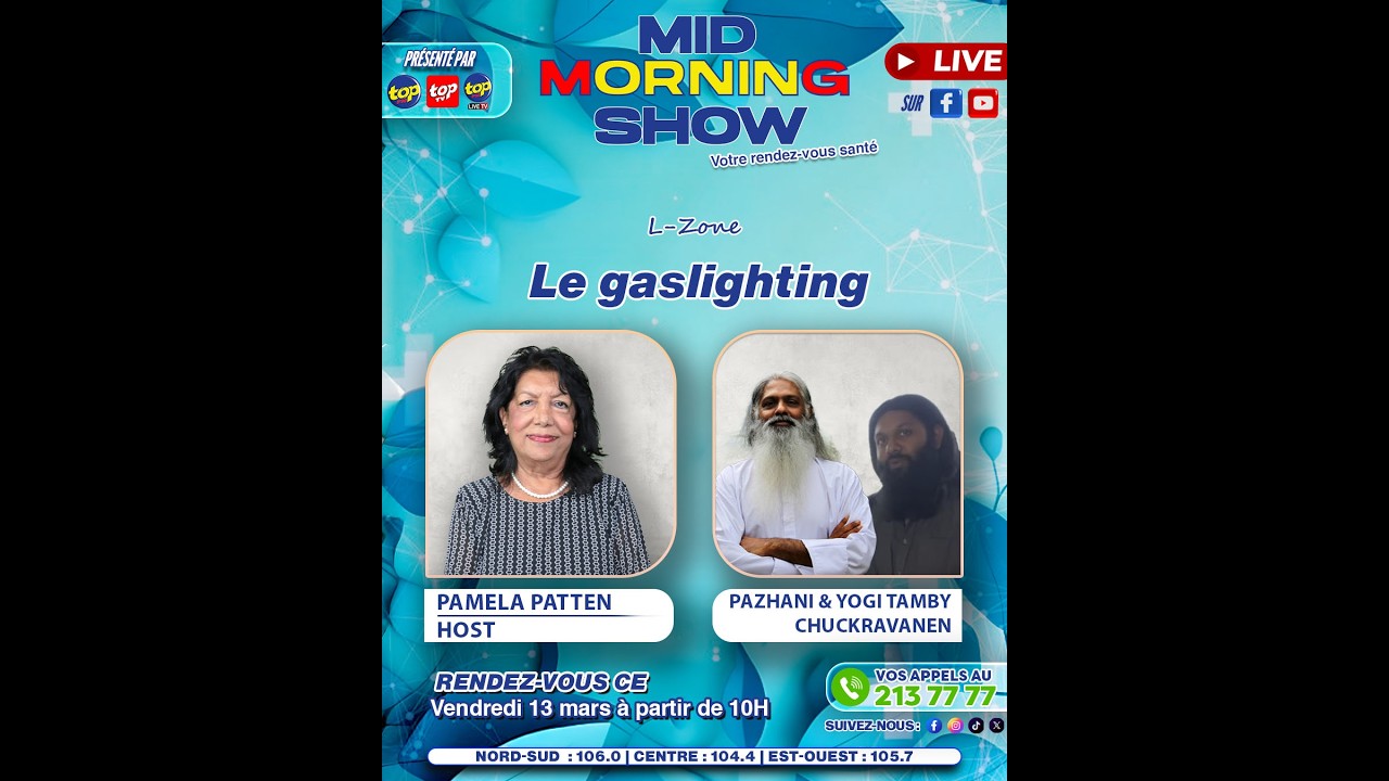 MID MORNING SHOW [ L - Zone ]: Pamela Patten reçoit Pazhani & Yogi Tamby Chuckravanen