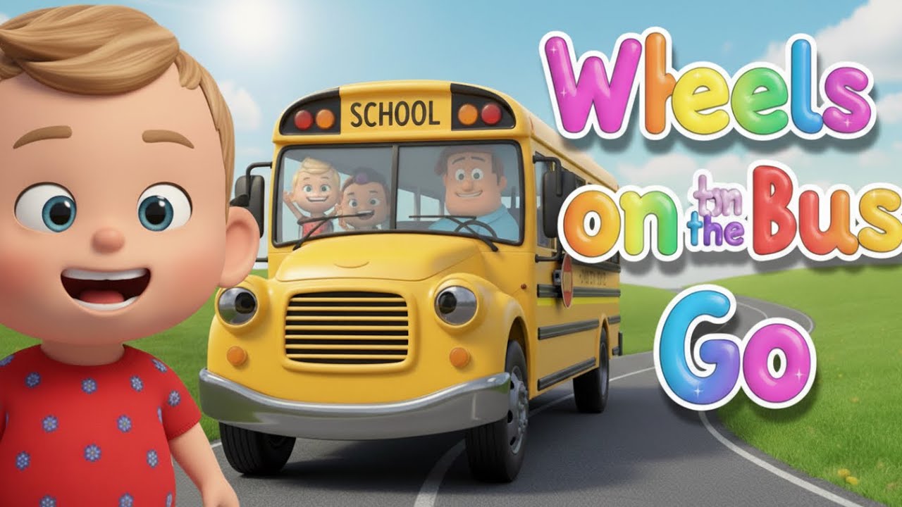 Wheels on the Bus Go  Fun song and Kids Nursery Rhymes 