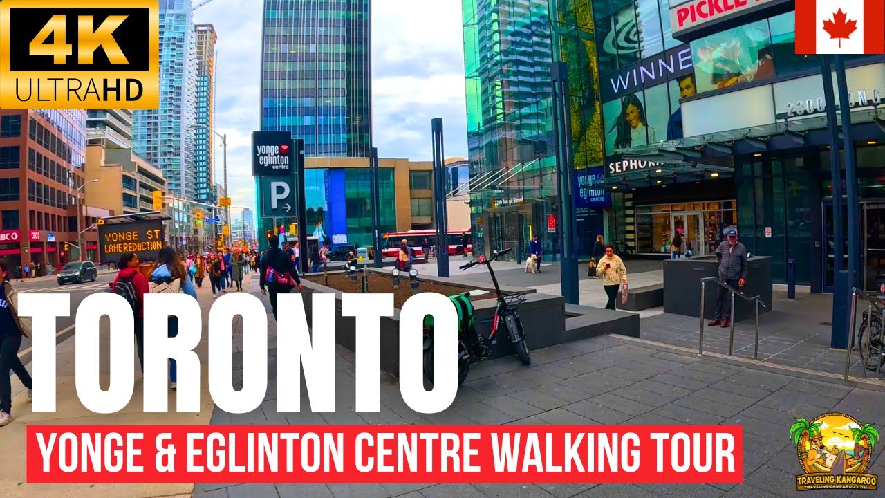 MIDTOWN TORONTO WALKING TOUR | YONGE & EGLINTON CENTRE 4K 🇨🇦✨