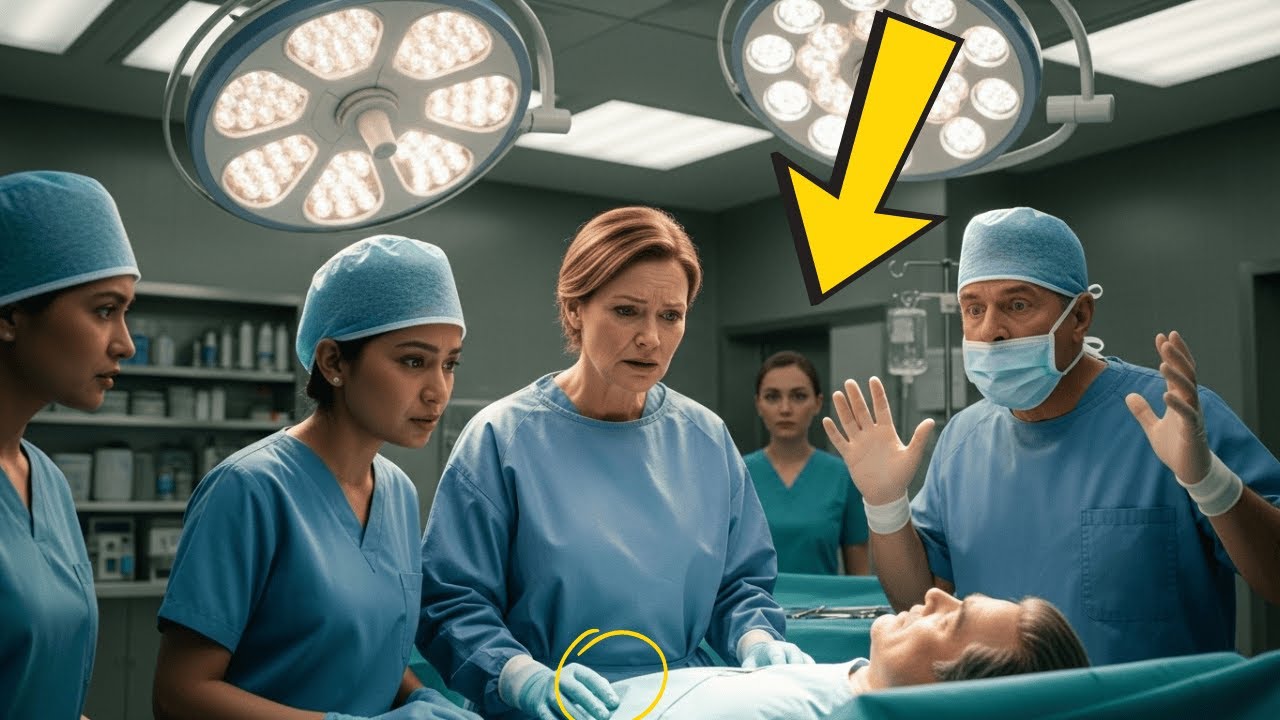 The chief doctor can't find the bullet. The rookie nurse whispers 